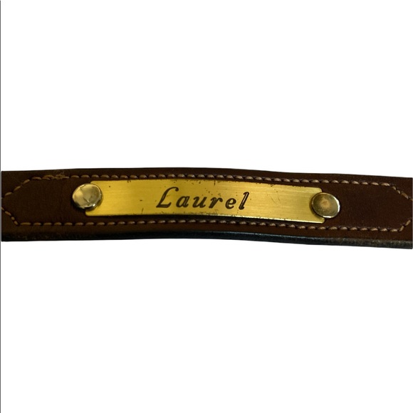 Ralph Lauren Brown Leather Skinny Belt